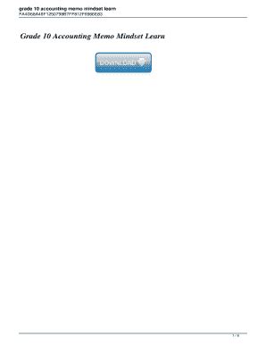 Full Download Grade 10 Accounting Memo Mindset Learn 