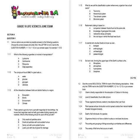 Full Download Grade 10 June Exam Question Paper 201 