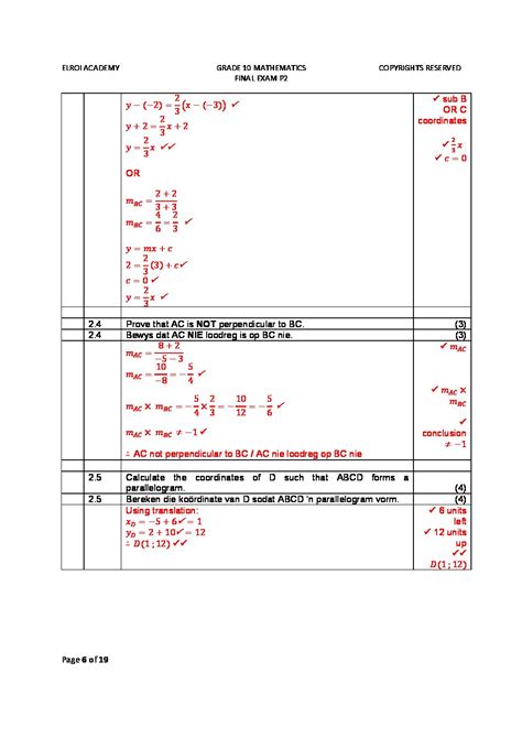 Read Online Grade 10 Mathematics Exam Papers And Answers 