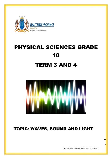 Read Online Grade 10 Physical Sciences Paper 2 