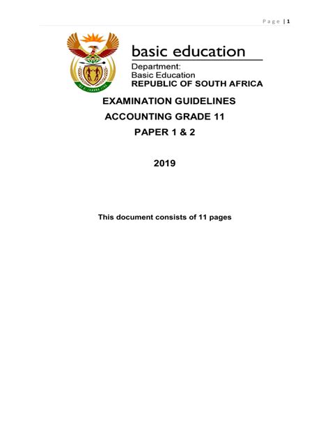 Read Grade 11 Accounting 2013 Exam Papers 
