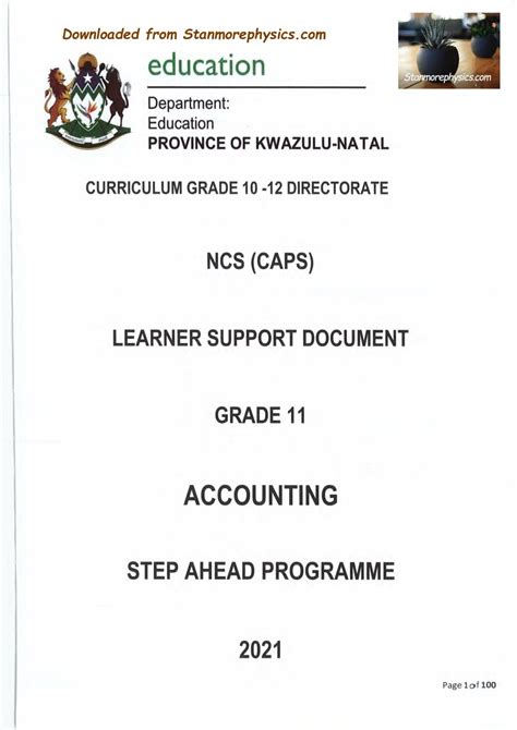 Full Download Grade 11 Accounting Past Papers 
