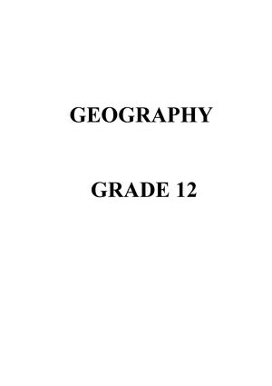 Download Grade 11 November 2015 Geography P1 Best Education 