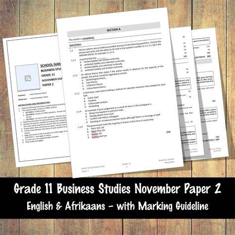 Read Grade 11 November 2016 Business Studies Eyve 