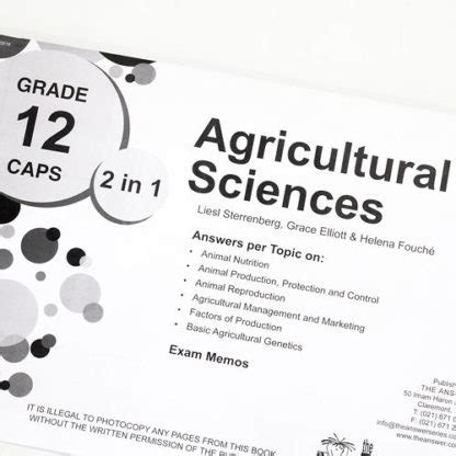 Full Download Grade 12 Agricultural Sciences Paper 1 2014 Scope 
