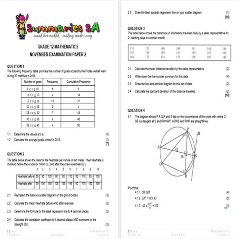 Read Grade 12 Mathematics Paper 2 