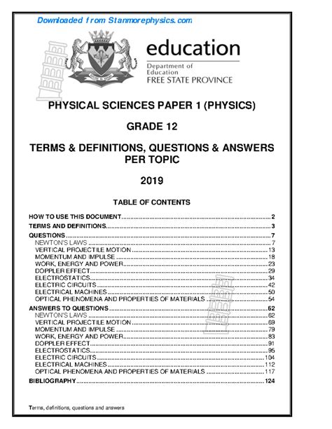 Download Grade 12 Physics Paper1 Notes 