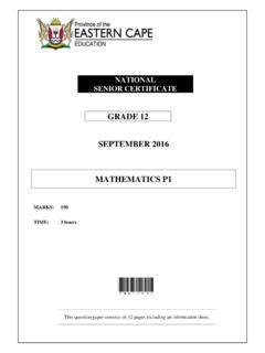 Full Download Grade 12 September 2016 Mathematics P2 