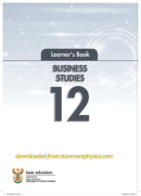 Full Download Grade 12 Study Guide For Business Studies An Economics 