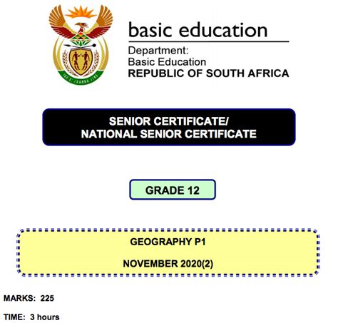 Download Grade 12 Term 1Caps Past Exam Papers Geography 1 