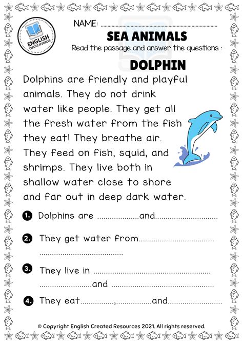 Download Grade 3 An Investigation Into Ocean Animal Life Reading 32929 Pdf 
