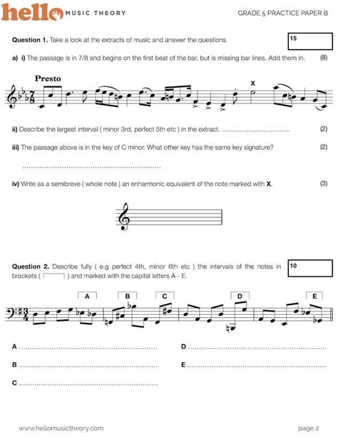 Download Grade 5 Music Theory Past Papers Free 