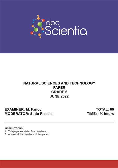 Full Download Grade 6 Exam Papers For Natural Science Limtan 