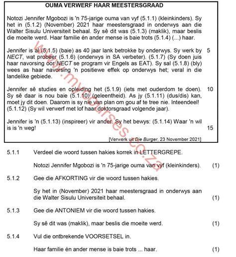 Read Online Grade 8 Afrikaans Second Language Exam Papers 