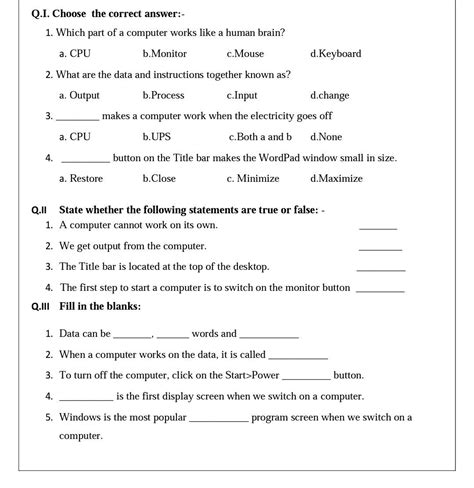 Download Grade 8 Computer Studies Questions And Answers Free 