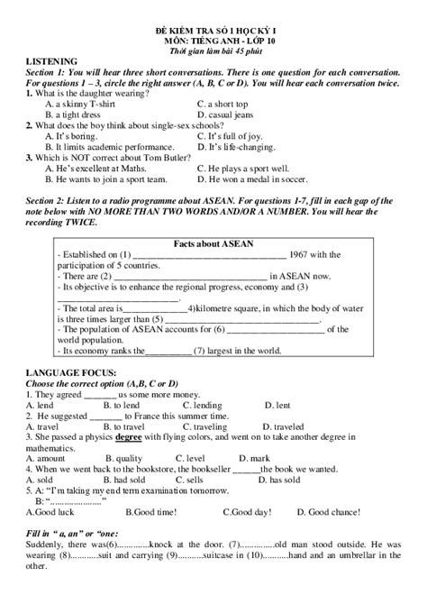Read Grade 8 English Test With Answers 
