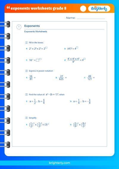 Download Grade 8 Exponents Lesson 