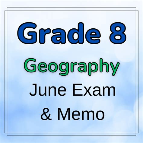 Read Online Grade 8 Geography June Exam Paper 