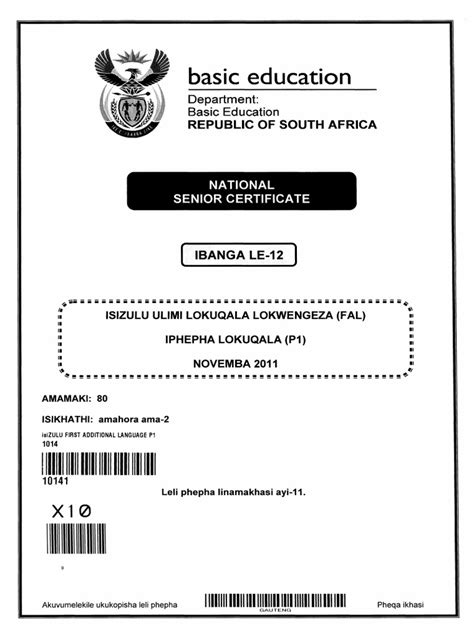 Read Online Grade 8 Isizulu Question Papers 
