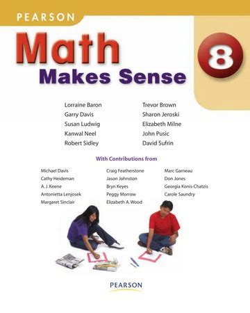 Download Grade 8 Math Makes Sense Textbook Answers 