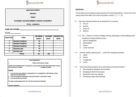 Read Online Grade 9 Ems Question Papers 