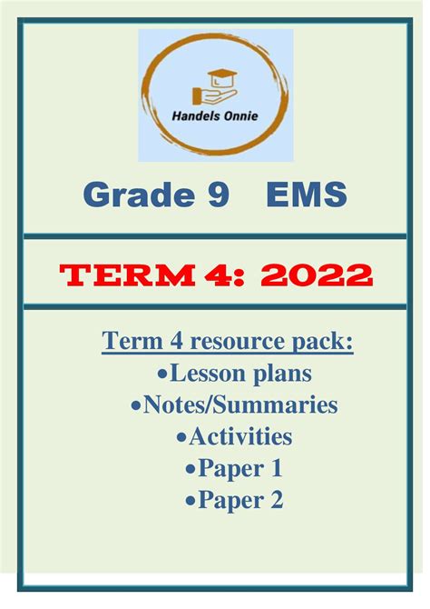 Read Online Grade 9 Ems Study Guides 