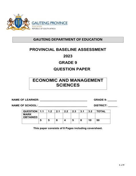 Full Download Grade 9 Question Papers 