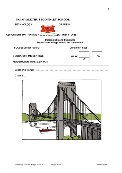 Full Download Grade 9 Technology Paper Term 1 For 2014 