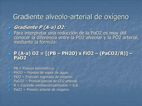 Gradiente Alveolo Arterial