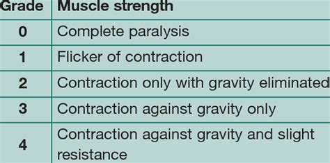 Grading Muscle Strength
