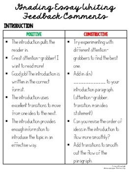 Read Grading Paper Comments 