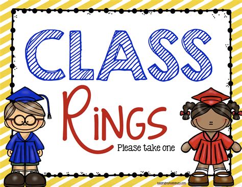 Graduation Class Rings Free Printable Keeping My Kiddo Kindergarten Rings - Kindergarten Rings