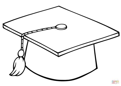 Graduation Hat Coloring Pages   Graduation Cap Coloring Pages Color Luna - Graduation Hat Coloring Pages