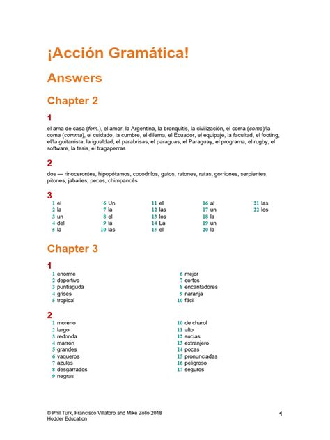 Gramatica En Accion 2 Activity 24 Answers