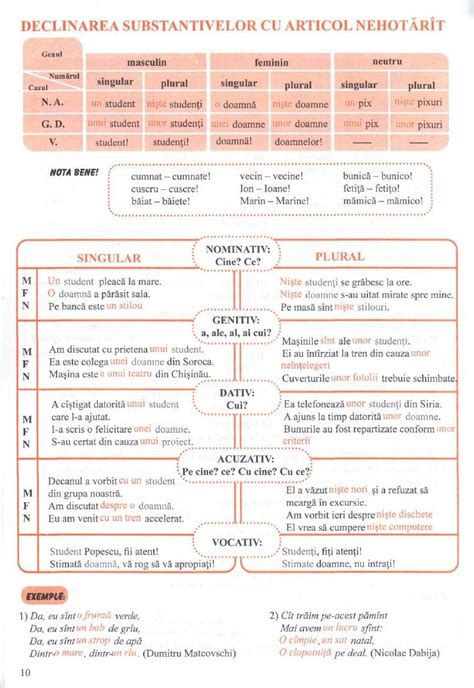 Gramatica Limbii Romane In Scheme Si Tabele Gramatica