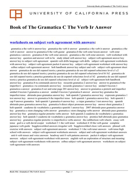 Download Gramatica C The Verb Ir Answer Aersat 