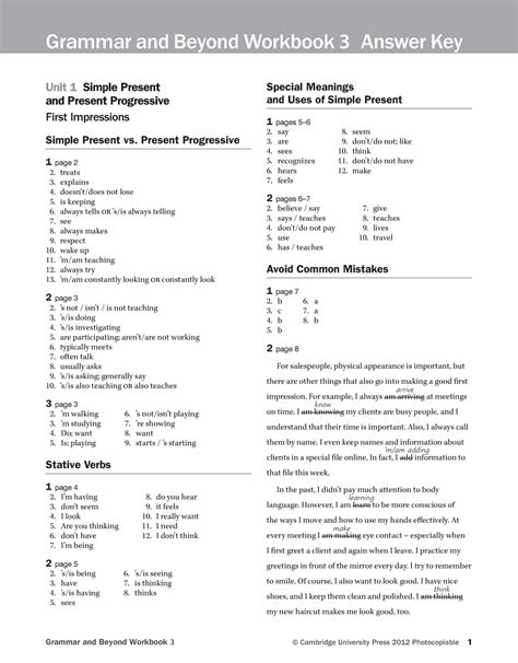 grammar and beyond 2 answer key