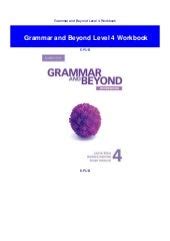 grammar and beyond level 4 workbook