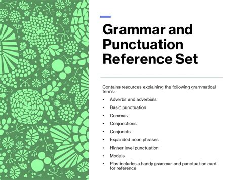 Grammar And Punctuation Ks2 Reference Set Teaching Resources Primary Resources Grammar Ks2 - Primary Resources Grammar Ks2