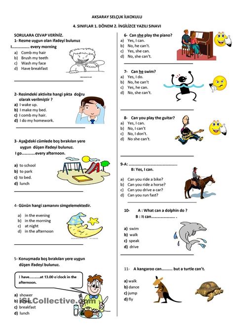 Grammar Fourth Grade English Worksheets Biglearners 4 Grade English - 4 Grade English