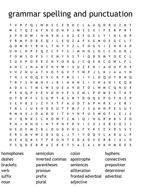 Grammar Spelling And Punctuation Word Search Wordmint Grammar Word Search Puzzles Printable - Grammar Word Search Puzzles Printable
