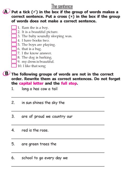 Grammar Thekidsworksheet Grammar Worksheets Grade 2 - Grammar Worksheets Grade 2
