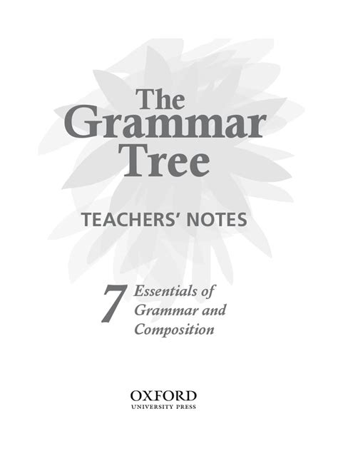 Grammar Tree 7 Teachers Guide