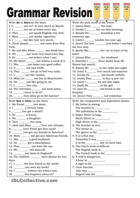 Grammar Worksheets Basic English Grammar Worksheet - Basic English Grammar Worksheet