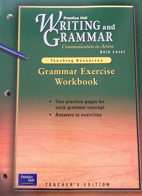 Full Download Grammar Exercise Workbook Prentice Hall Answers 