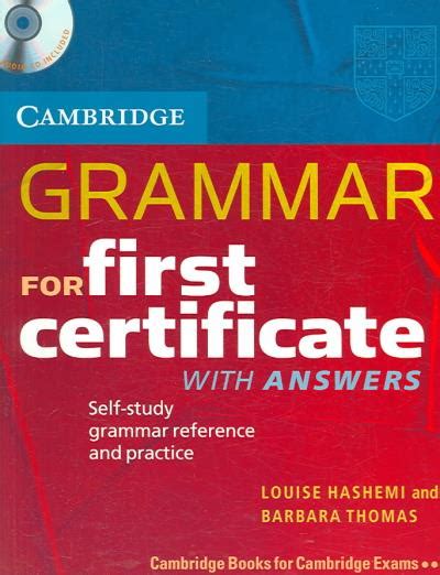 Read Grammar For First Certificate With Answers 