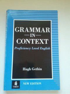 Read Grammar In Context Proficiency Level English 1992 Hugh 