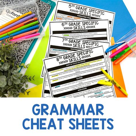 Read Grammar Study Guide Middle School 