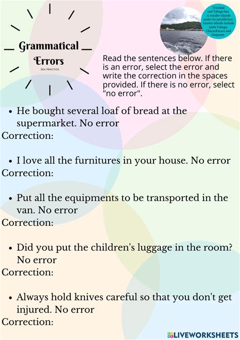 Grammatical Errors Online Exercise For Grade 4 5 Grammatical Errors Worksheet 1st Grade - Grammatical Errors Worksheet 1st Grade