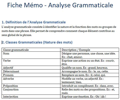 grammaticale analyse